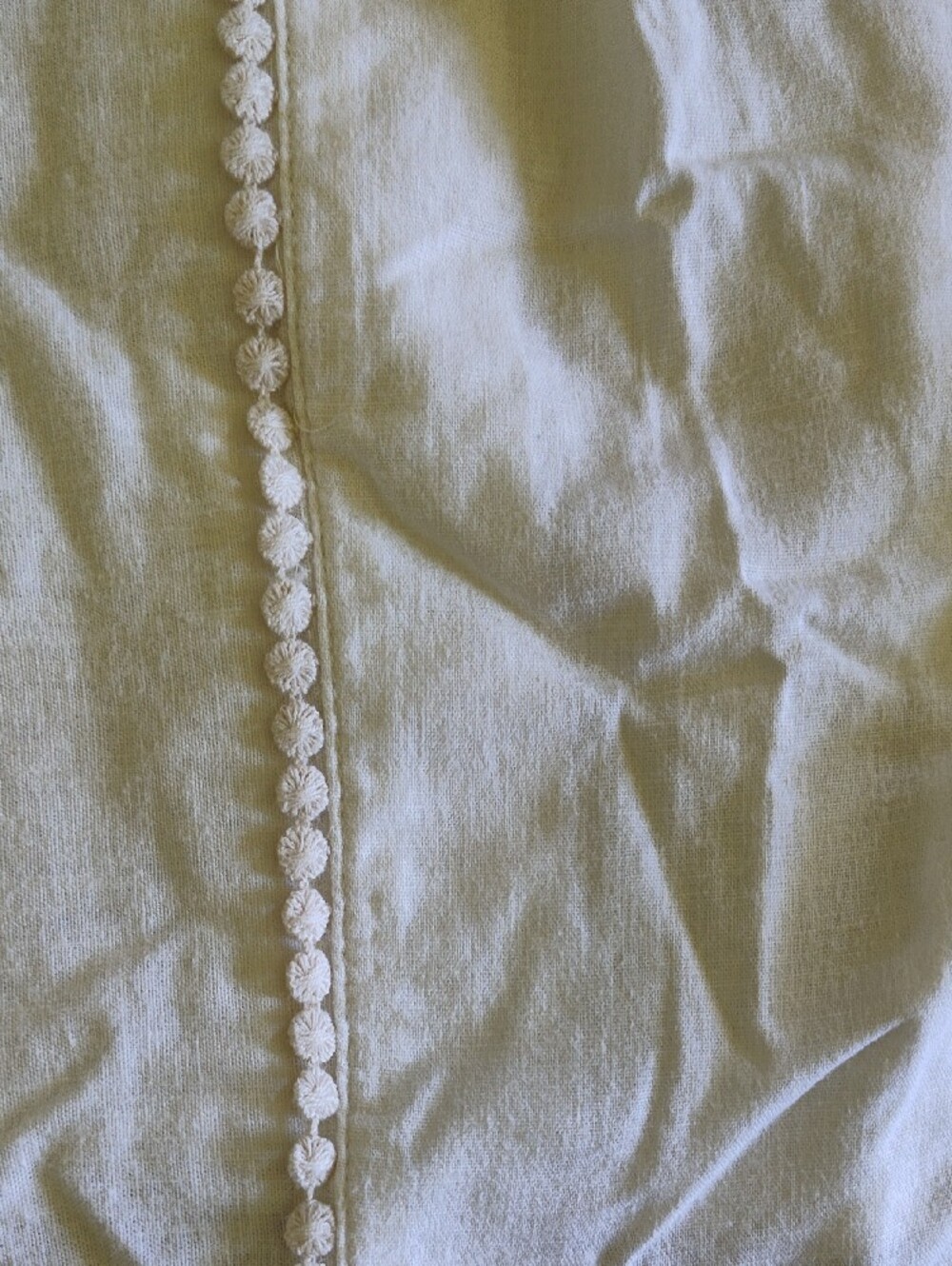 Marine Layer Stella White Women's Square-Neck Crop Top with Lace Trim - Picture 2 of 7